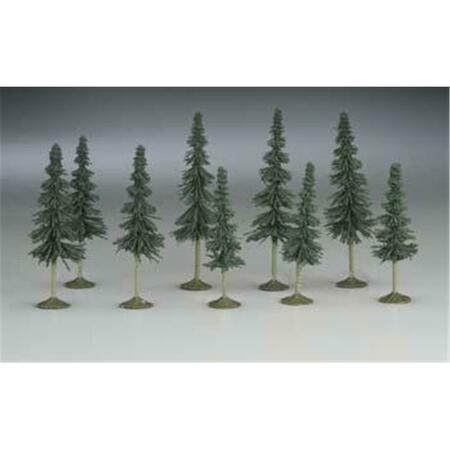 BACHMANN N 3 in.- 4 in. Spruce Trees - 9 BAC32104